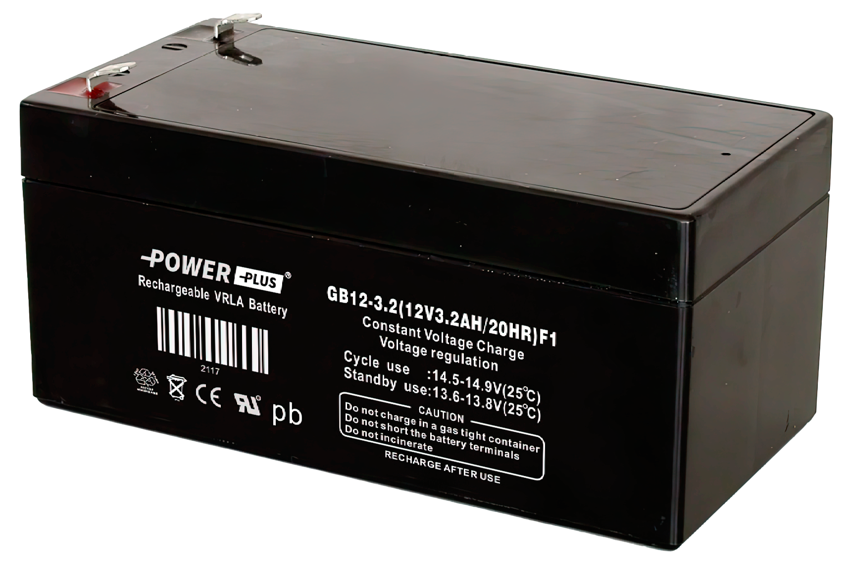 Power Plus Agm-batteri GB12V- 3,2 Ah