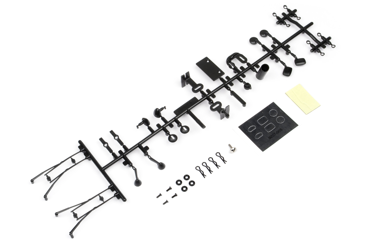 HPI HP85529 Body Accessories Set (Black)