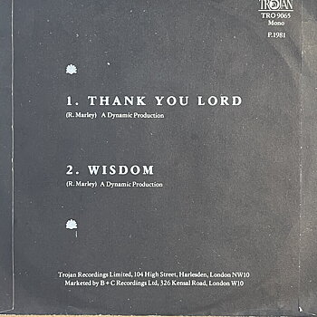 Bob Marley – Thank You Lord