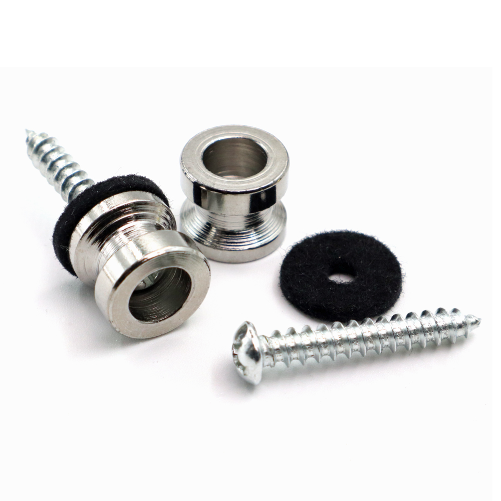 Strings Strap Lock Buttons Chrome (2-Pack) - 2