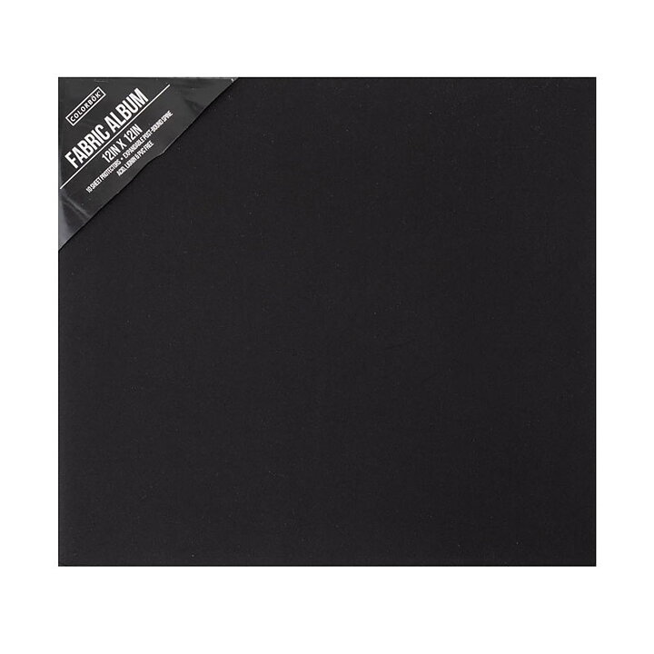 Colorbok 12x12 Post Bound Fabric Album - Black