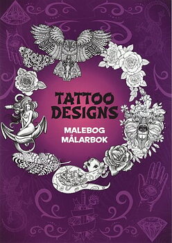 Målarbok Tattoo designs