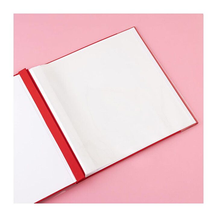 Colorbok 12x12 Post Bound Fabric Album - Red