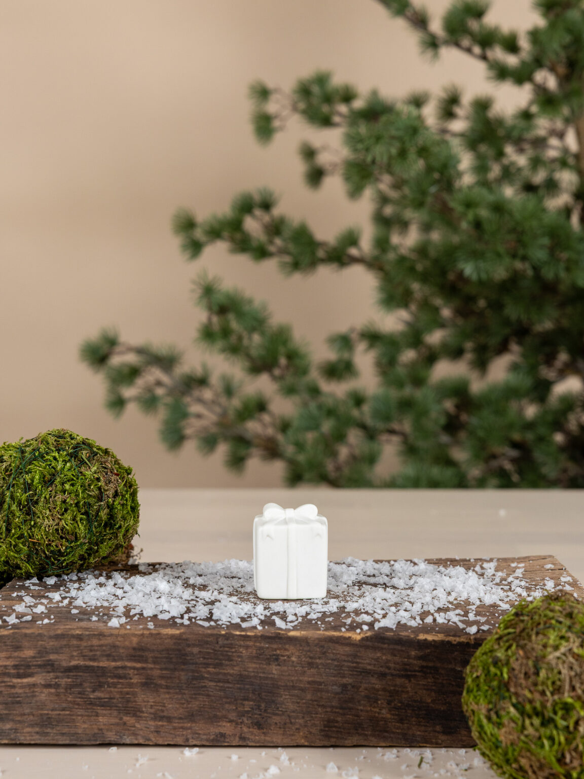 Kramhult - Fyrkantig dekoration - Paket - 3 x 3 x 4 cm - 4