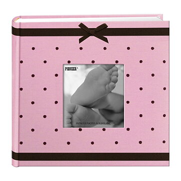 Pioneer 9.25 x 8.75 Album 2-Up Baby Dot Fabric Frame