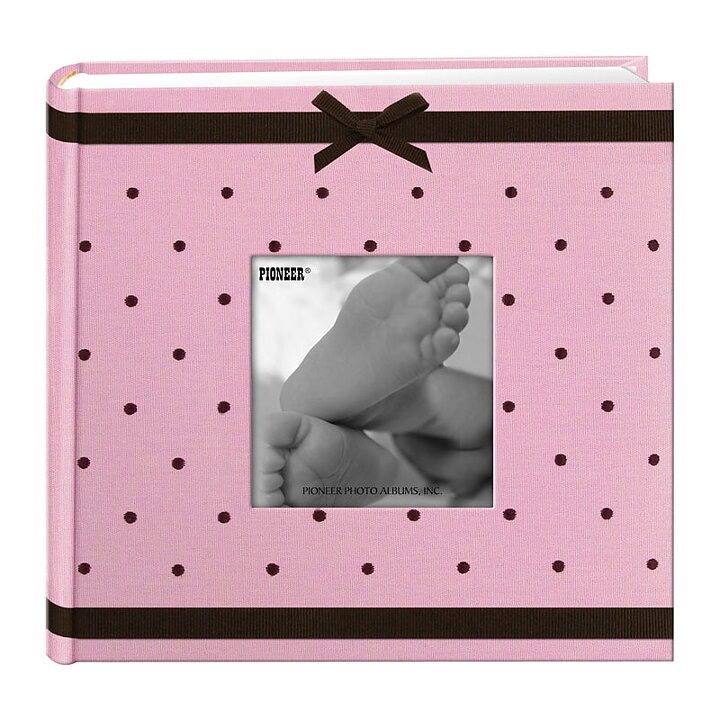 Pioneer 9.25 x 8.75 Album 2-Up Baby Dot Fabric Frame