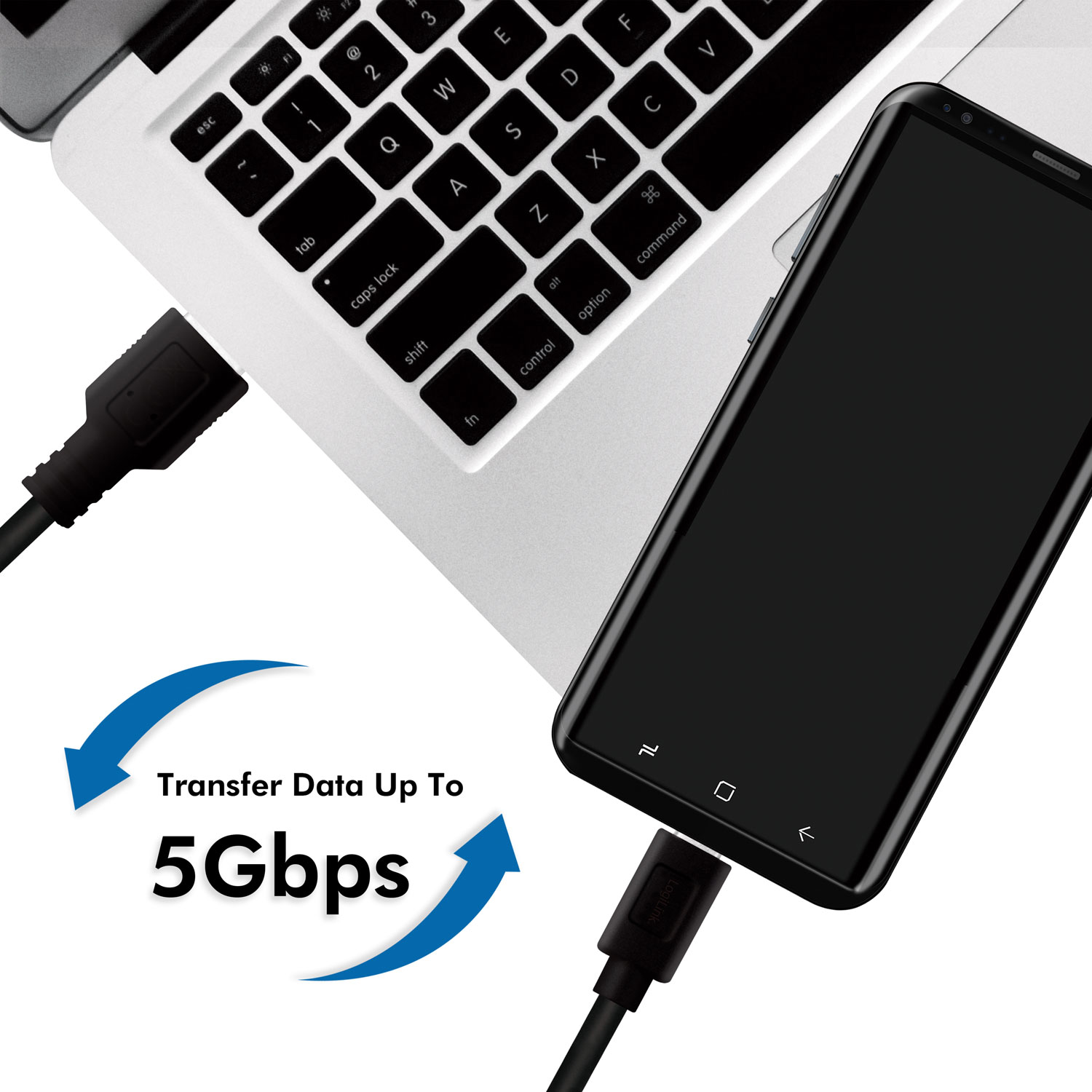 USB-A - USB-C-kabel USB 3.2 Gen1 15W 1,5m - 2