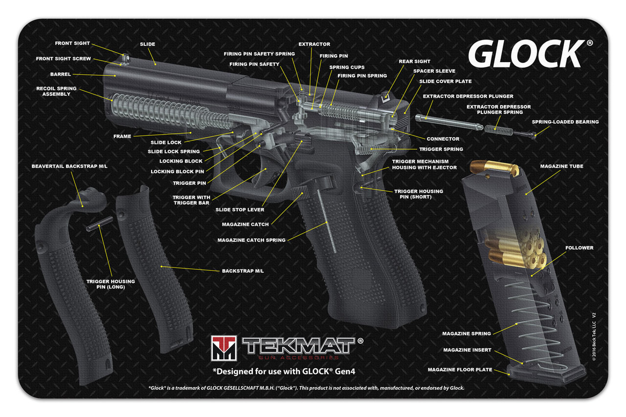 TekMat Glock 3D Cutaway - Gun Cleaning Mat