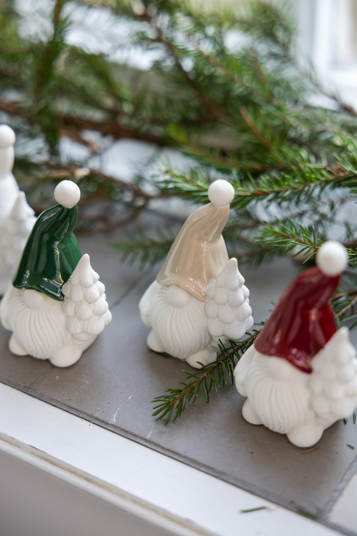 Vilgot - Tomte - Grön dekoration - 5 x 5 x 9 cm - 2