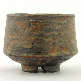 Isak Isaksson (2000s) Unique Chawan Bowl with Brown Glaze 11 cm #41