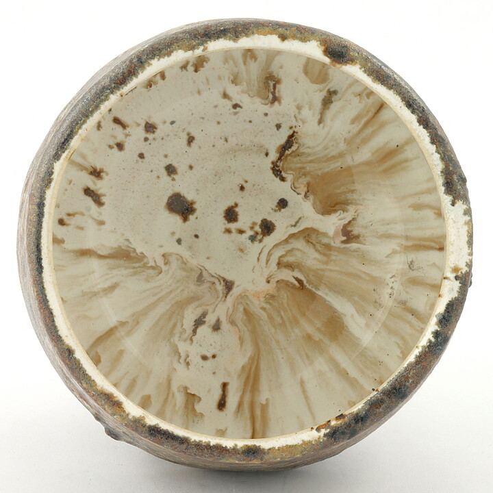 Isak Isaksson (2000s) Unique Chawan Bowl with Brown Glaze 11 cm #41
