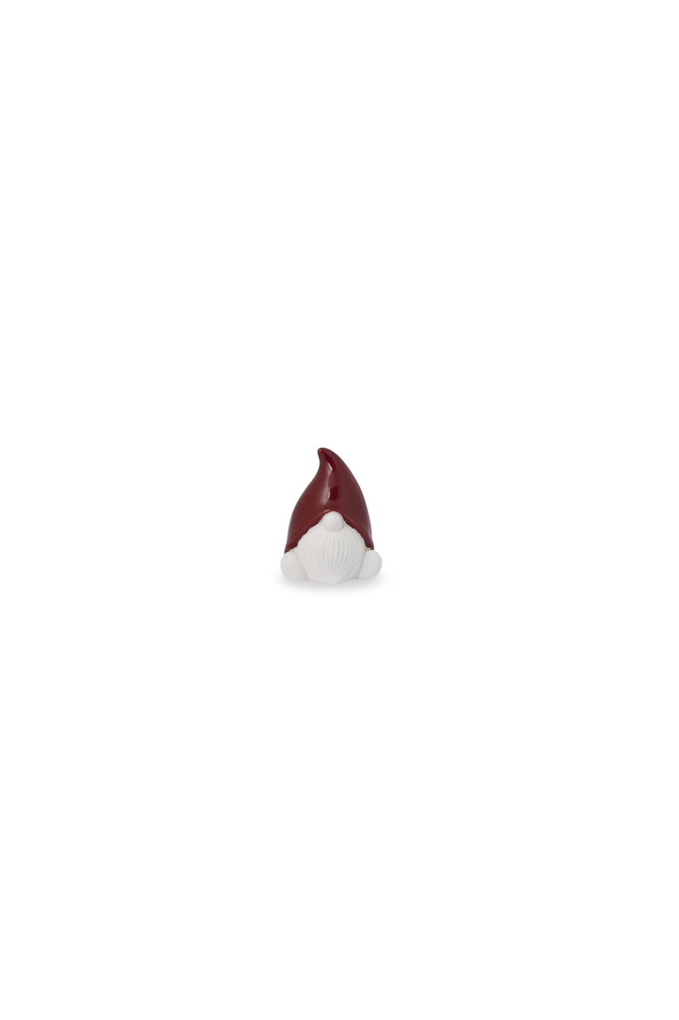 Harald - Liten röd dekoration - Tomte - 6 x 6 x 8 cm - 4