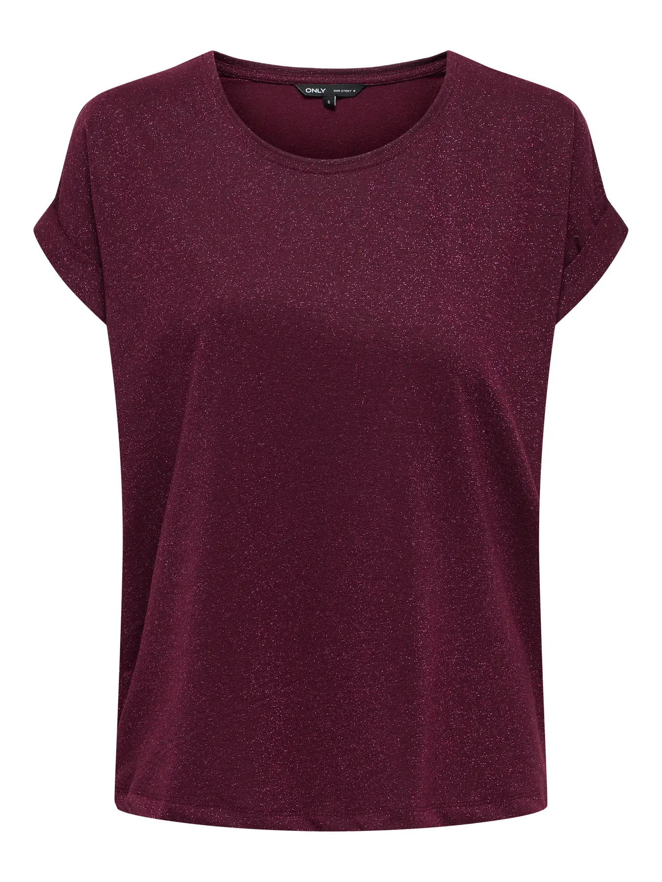 Only - Moster Glitter Top Röd