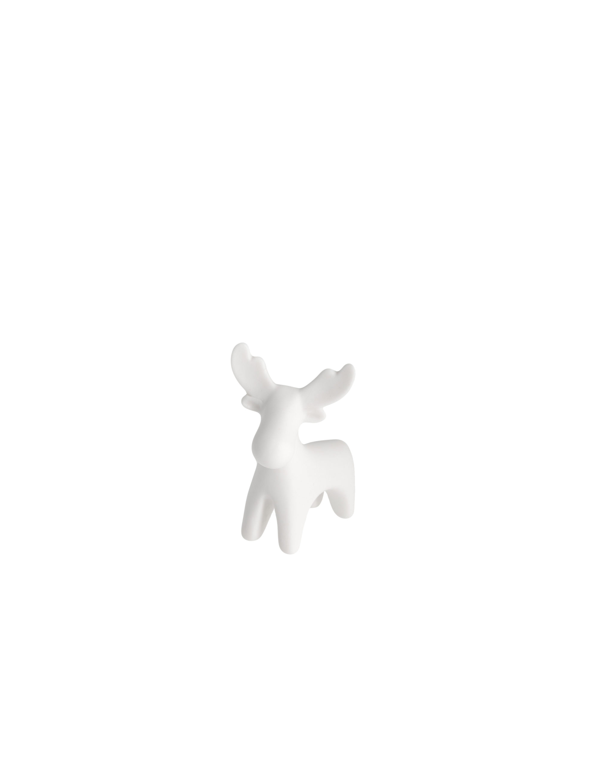 Ivan - Älg - Mini vit dekoration - 5 x 4 x 6 cm - 5