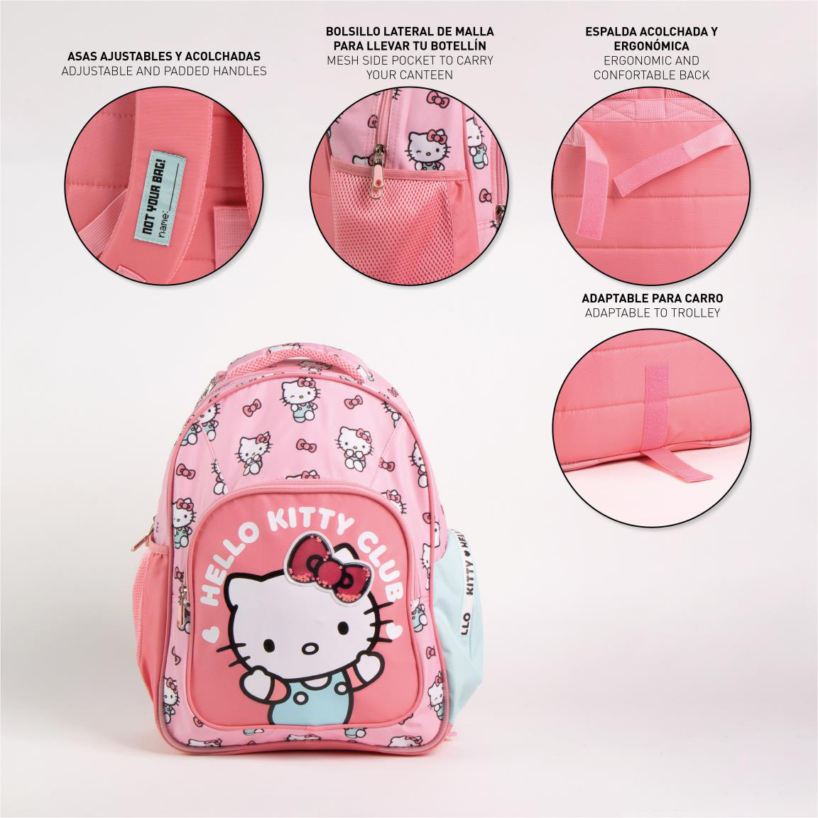 Hello Kitty Ryggsäck 42 cm - Club School - 13