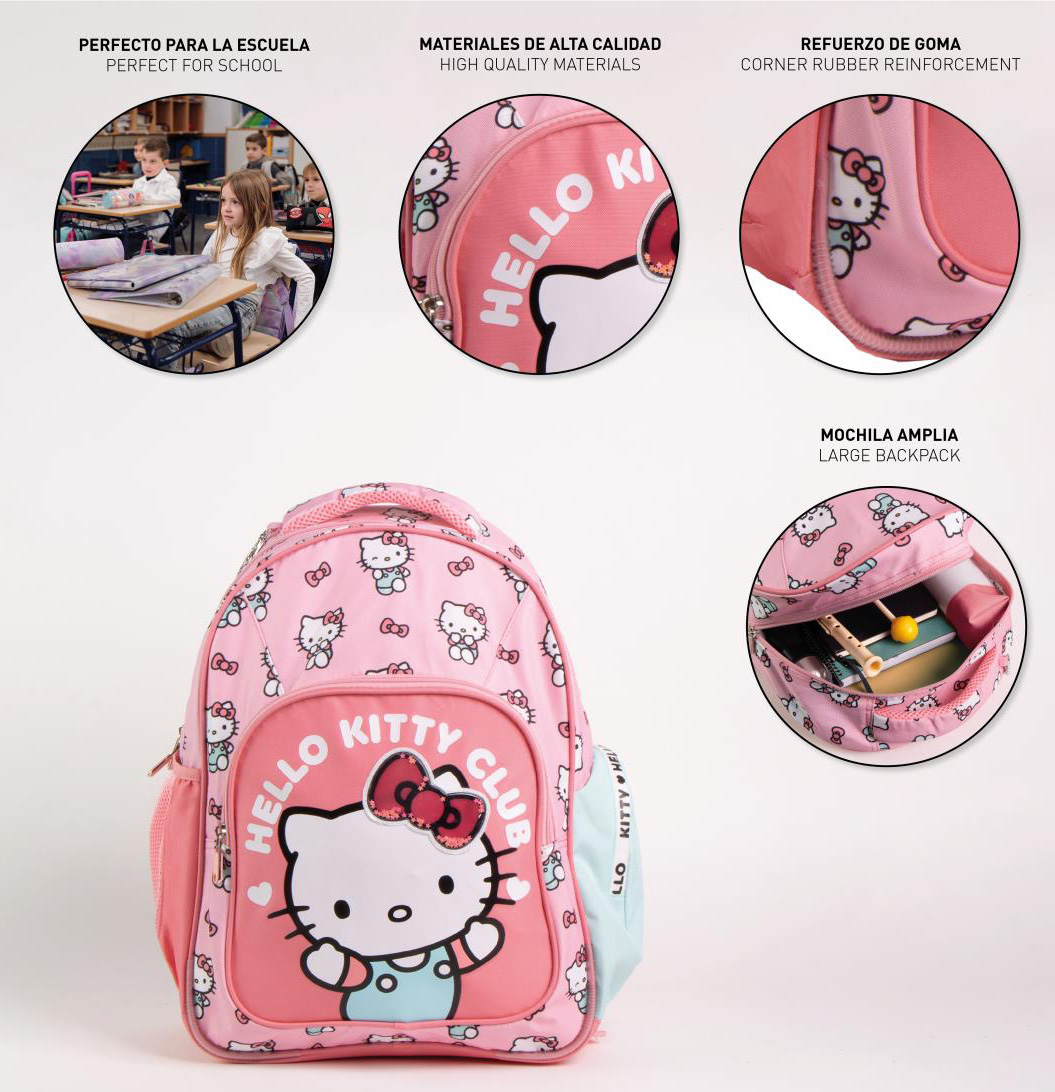 Hello Kitty Ryggsäck 42 cm - Club School - 14