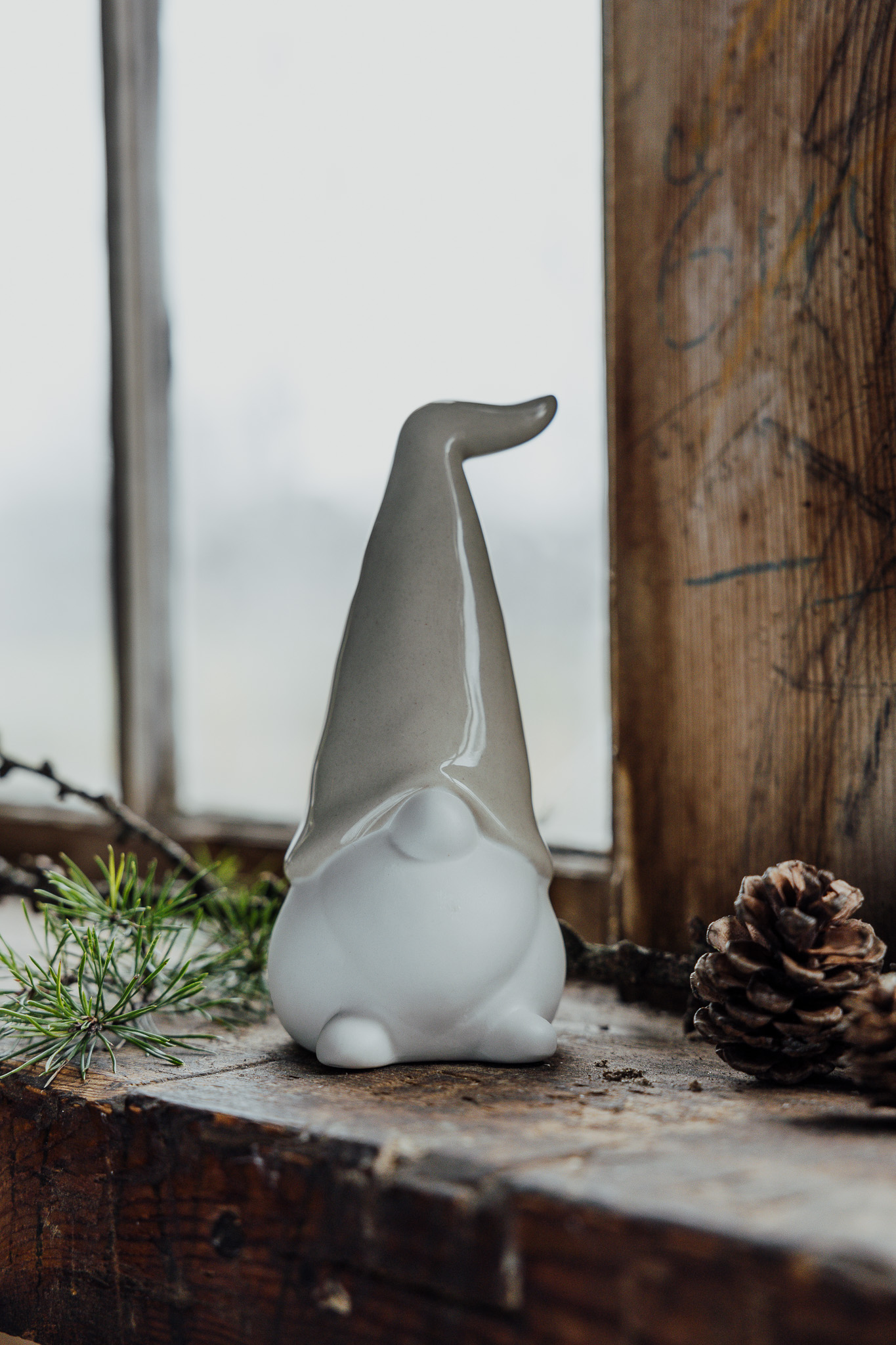 Samuel - Beige decoration - Gnome - 7 x 15 cm - 3