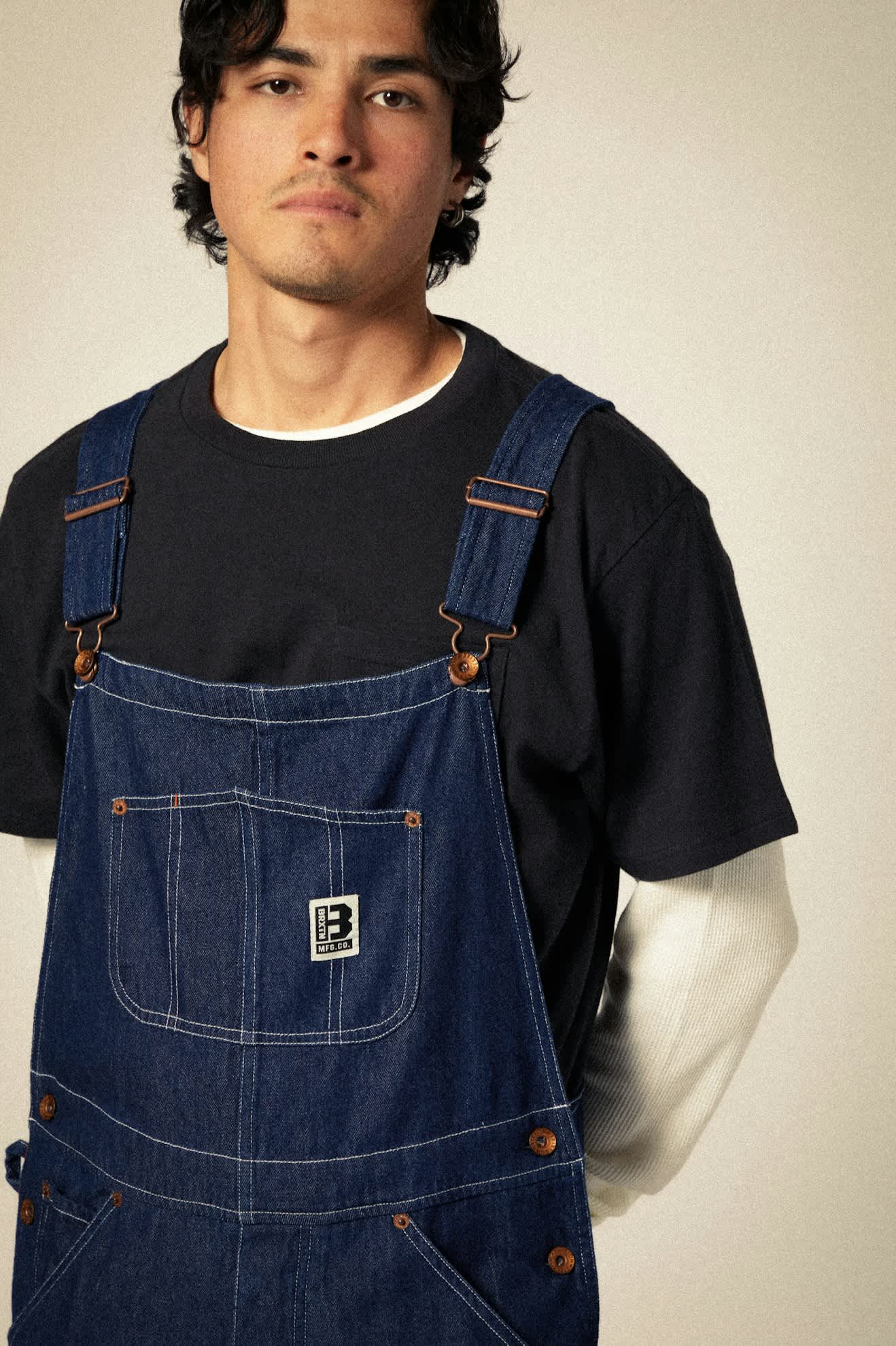 Bib overall / hängslebyxa Brixton builders overall - 3