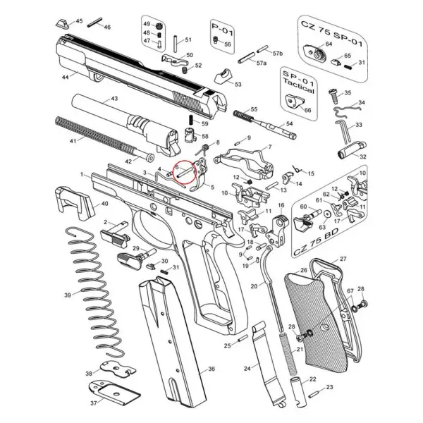 Eemann Tech Competition Trigger Pin for CZ 3