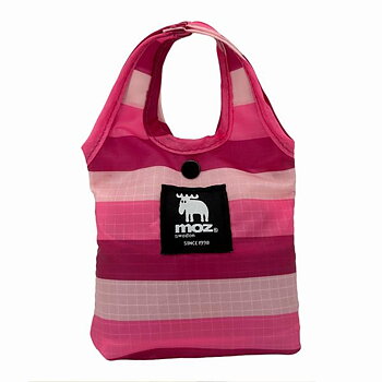 Foldable bag Rpet, striped pink