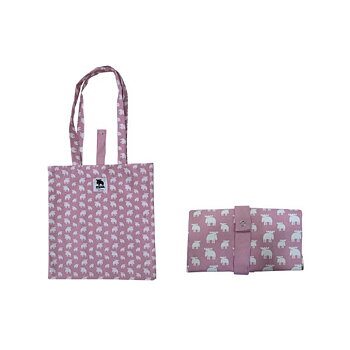 Foldable canvas bag Moz, pink