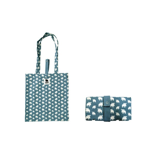 Foldable canvas bag Moz, blue