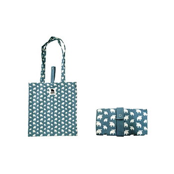 Foldable canvas bag Moz, blue