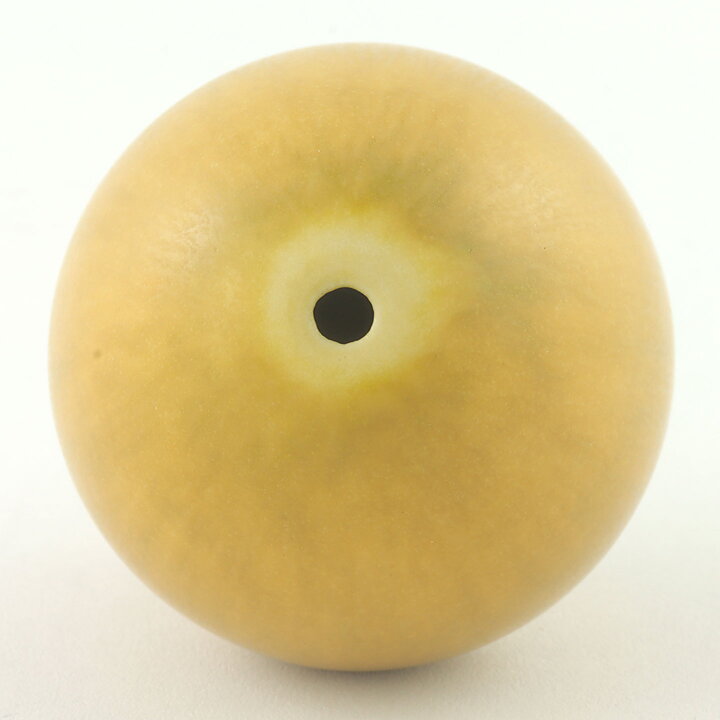 Berndt Friberg (1967) Unique Yellow Haresfur Vase 4,5 cm