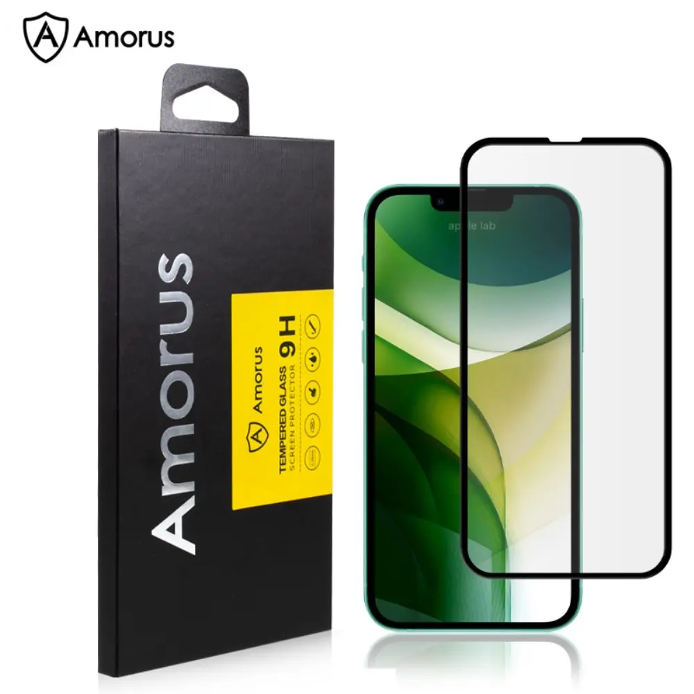 AMORUS Curved Skärmskydd för iPhone 13 & iPhone 13 Pro