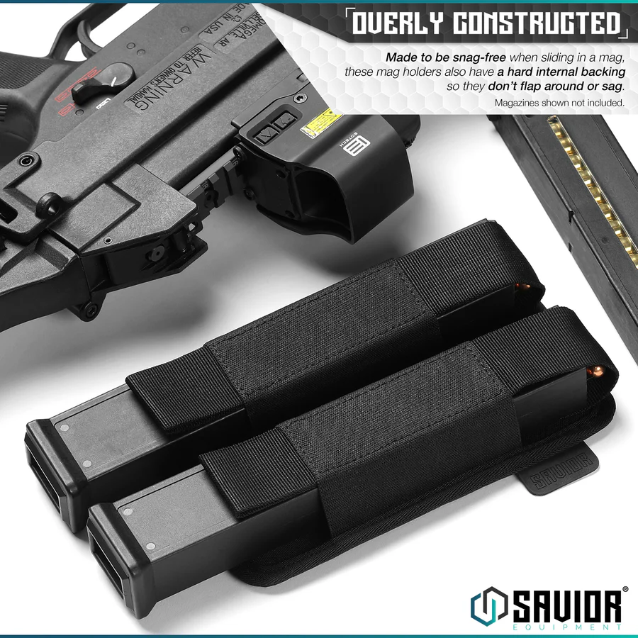 Savior Equipment Double Extended Mag Holder - Black 4