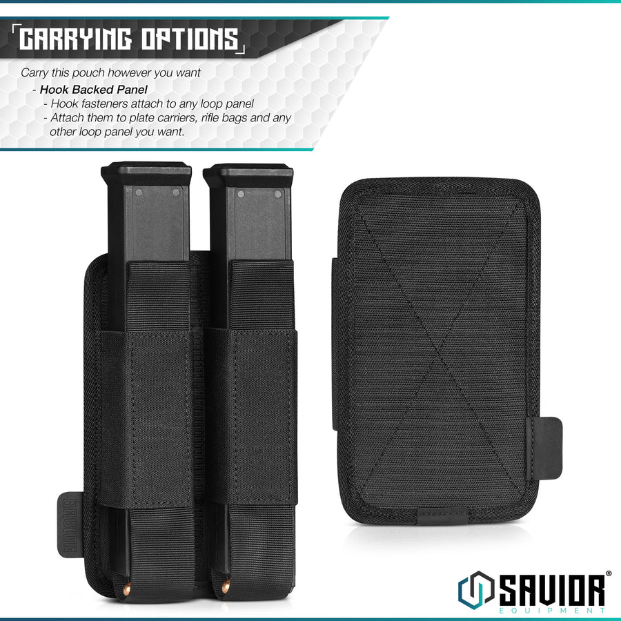 Savior Equipment Double Extended Mag Holder - Black 6
