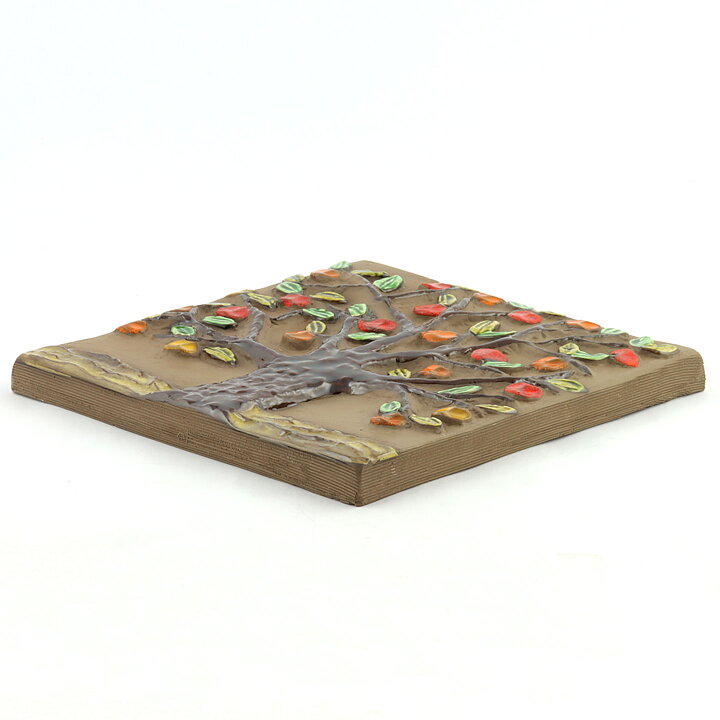 Gabi Citron-Tengborg (1972) Colorful Tree Wall Plaque 24 cm #142 (2)