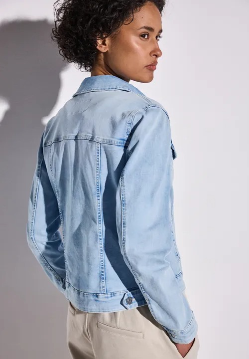QR Denim-Jacket - Bleach Wash - Street One