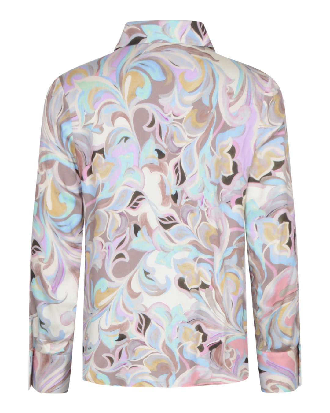 Blus Aurelia lila/rosa/nougat mönstrad - 2