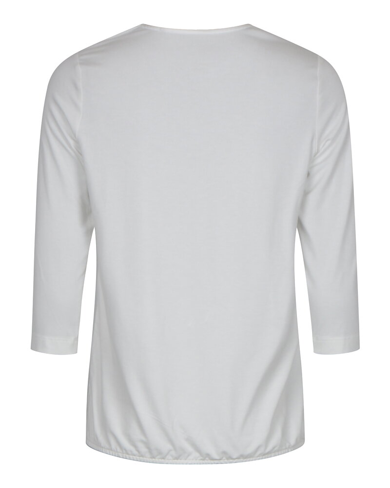 Blus Jarina veck i ringningen offwhite