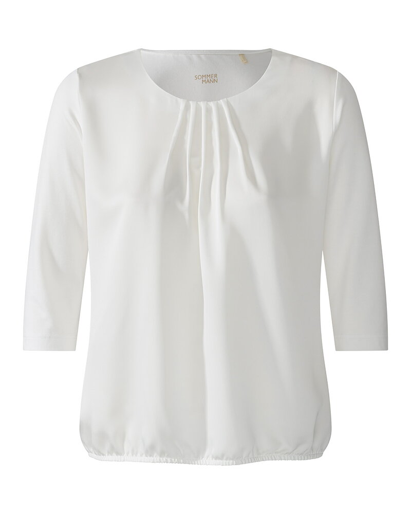 Blus Jarina veck i ringningen offwhite