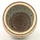 イサク・イサクソン  一点もの  白/茶色のボウル  茶碗  (12cm)  2000年代  #42