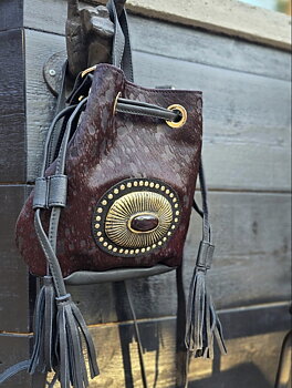 Mini Bucket Bag - Brown