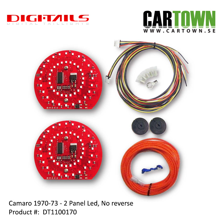 1970-73 Camaro - 2 Panel Sequential LED Taillight Kit - 2