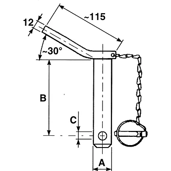 DRAGARM TAPP MED KEDJA 130X22
