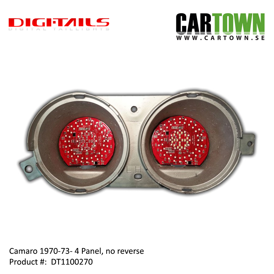 1970-73 Camaro - 4 Panel Sequential LED Taillight Kit - 3