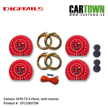 1970-73 Camaro - 4 Panel Sequential LED Taillight Kit