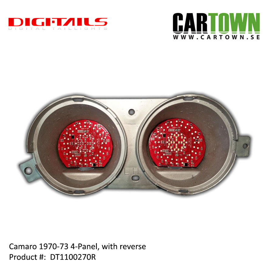 1970-73 Camaro - 4 Panel Sequential LED Taillight Kit - 2