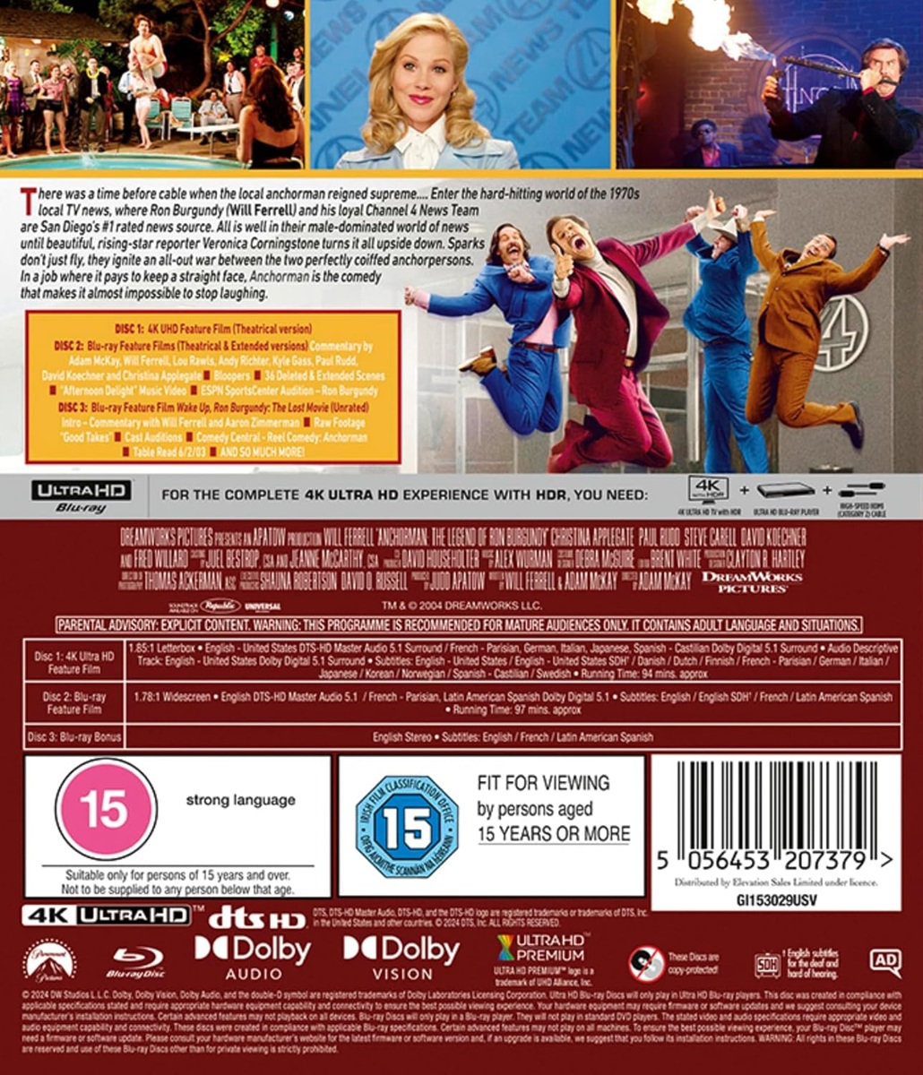 Anchorman - Legenden Om Ron Burgundy (4K Ultra HD + Blu-ray) - 2