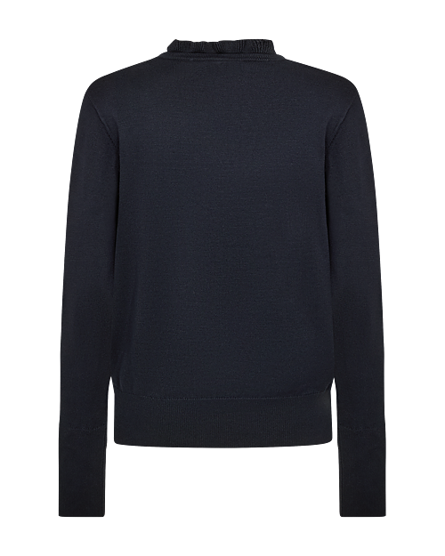 Jumper Katie V-ringad med knappar marin - 2