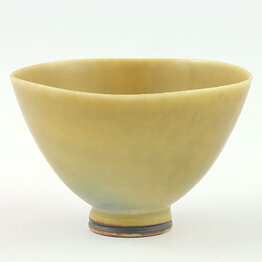 Berndt Friberg (1957) Unique Yellow Haresfur Bowl 4 cm