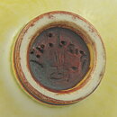 Berndt Friberg (1960s) Unique Yellow Haresfur Vase 3,5 cm