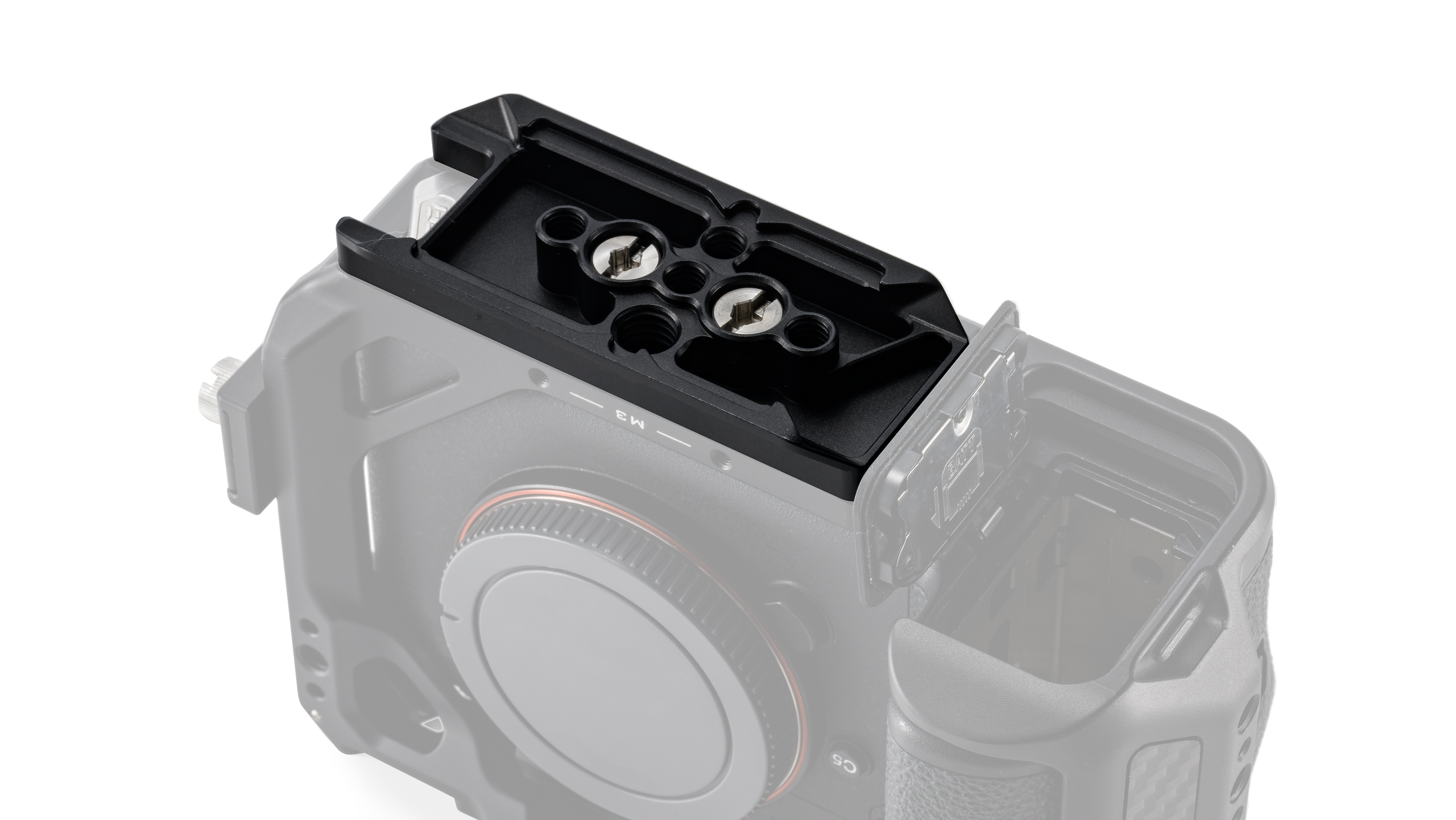 Tilta ARCA Bottom Plate with Cable Passthrough for a1 II/a9 III - Black