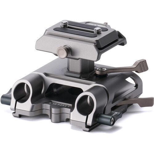 Tilta Arca Height Adjustable 15mm LWS Baseplate - Titanium Gray - 3