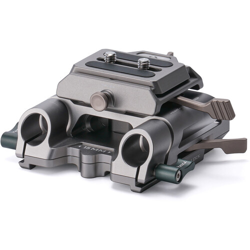 Tilta Arca Height Adjustable 15mm LWS Baseplate - Titanium Gray - 4